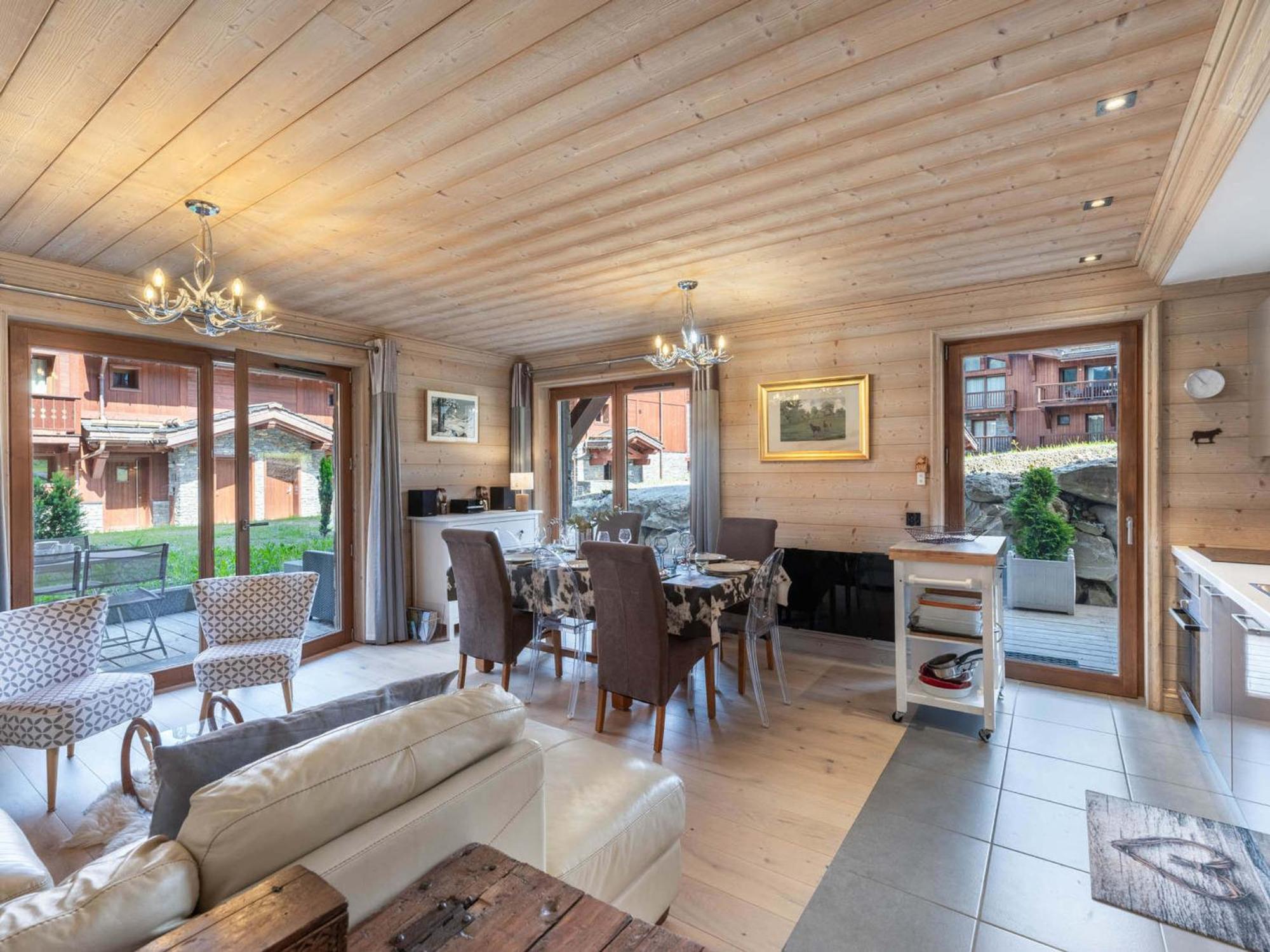 Apartamento Cosy, Proche Des Pistes A Courchevel, 7 Pers, Parking, Terrasse Et Wifi - Fr-1-563-25 Courchevel
